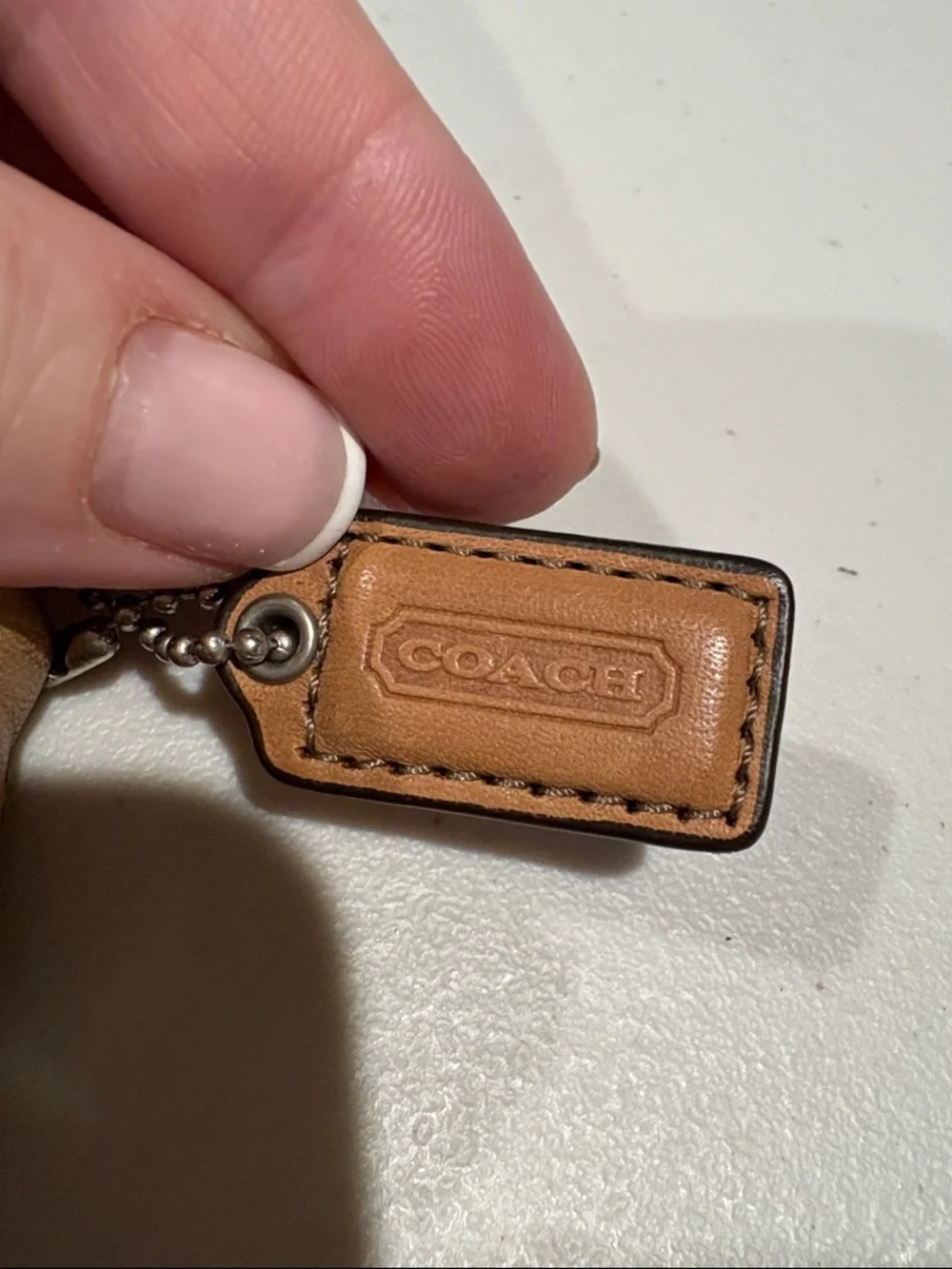 Coach - Vintage Signature Demi Pouch, Wristlet, purse. Brown.  Monogram Canvas